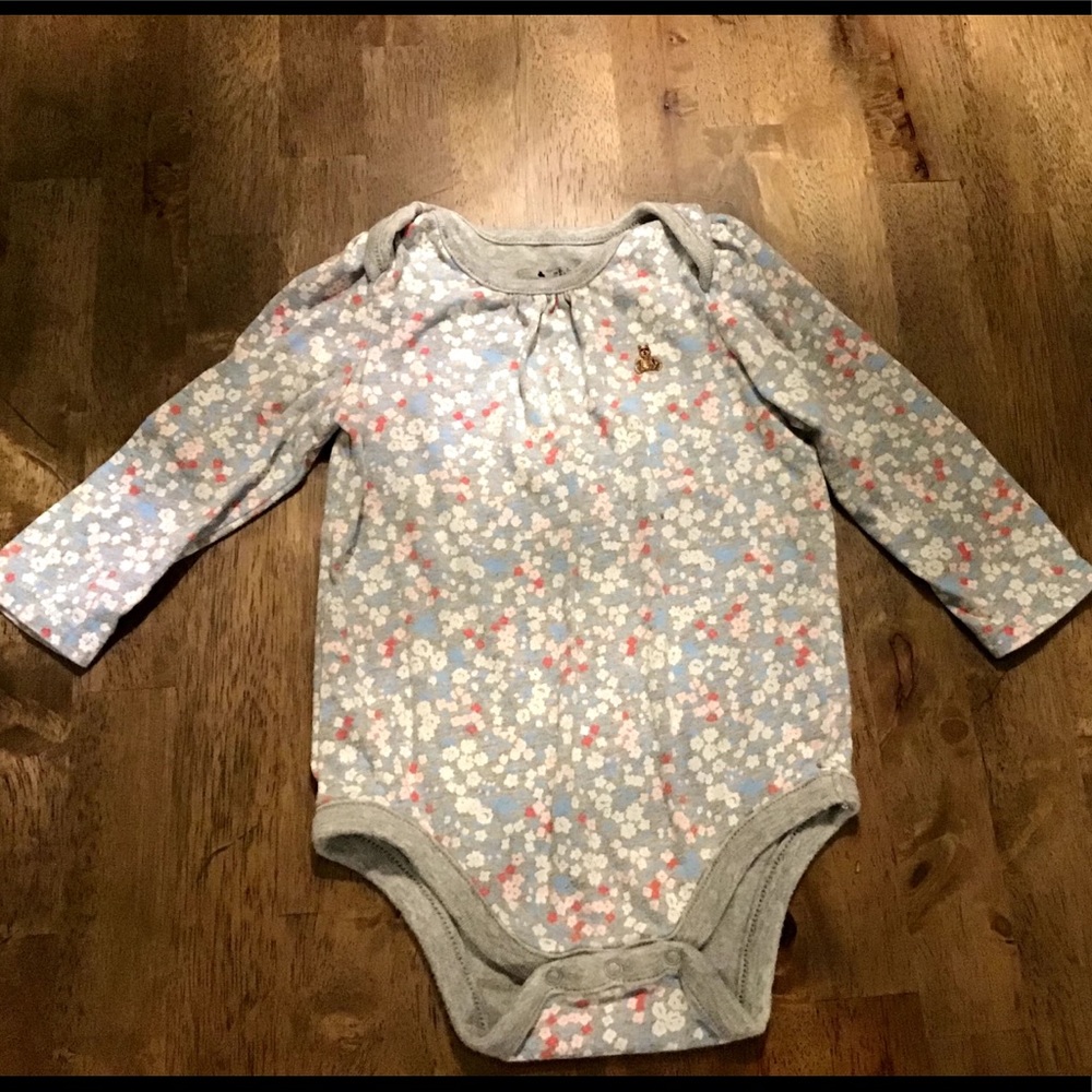 Baby gap warm floral body suit